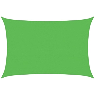 vidaXL Vela Parasole 160 g/m² Verde Chiaro 4x5 m in HDPE - Verde