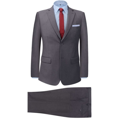 vidaXL Completo Business da Uomo a 2 Pezzi Grigio Taglia 46 - Grigio