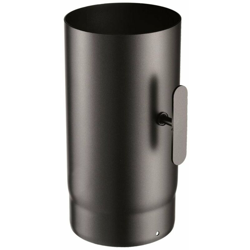 Tubo in acciaio nero con valvola di ispezione per stufa a legna da 2 mm -Ø 16 X h 30 cm características