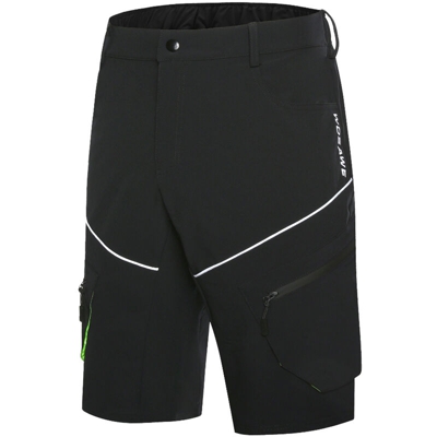 Wosawe - Pantaloncini da ciclismo da uomo Vestibilit¨¤ ampia Pantaloncini da bicicletta da mountain bike traspiranti MTB Pantaloncini casual da sport