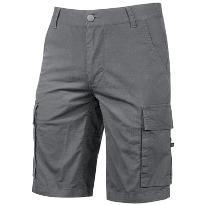 U-power - Bermuda con Tasche modello Summer Colore Grigio Tessuto 200 grammi Taglia XXL