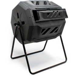 Wiltec - Compostiera girevole da giardino composter rotante a due scomparti 160 litri precio