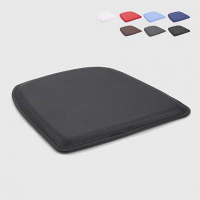 4 Cuscini similpelle sedia tolix imbottito interno esterno 32x32 Fix | Nero