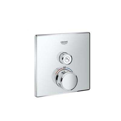 Termostato Grohe Grohe Grohtherm SmartControl con una valvola di intercettazione, colorazione: cromo - 29123000
