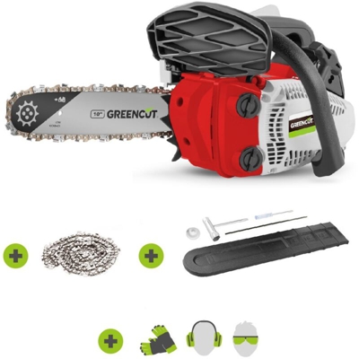 Motosega a scoppio benzina 24,5cc 1,4cv 10' lama leggera e potente -GREENCUT
