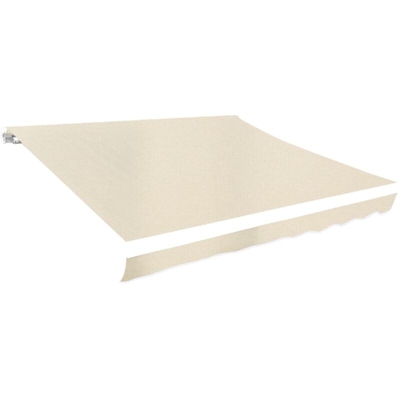 Tendone Parasole in Tela Crema 350x250 cm - crema - Vidaxl