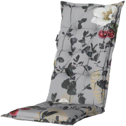 Madison Cuscino Sedia a Schienale Alto Zara 123x50 cm Grigio - Grigio en oferta