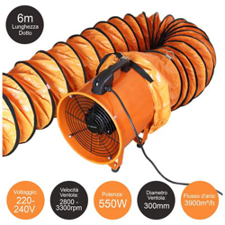 Maxblast 250mm / 300mm Dust Extractor With 6m Or 12m Duct en oferta