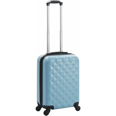 Trolley a Custodia Rigida Blu ABS - Blu - Vidaxl