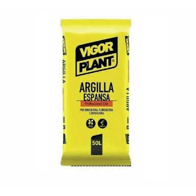 ARGILLA ESPANSA VIGORPLANT a ph NEUTRO DA 50 LT per drenaggio PIANTE