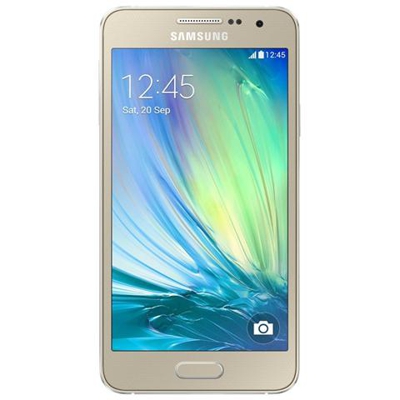Galaxy A3 Oro Display 4.5'' Quad Core Storage 16GB WiFi 4G / LTE Fotocamera Doppia 8MP / 5MP Android - Italia