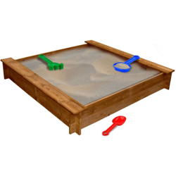 vidaXL Sabbiera Quadrata in Legno - Marrone en oferta