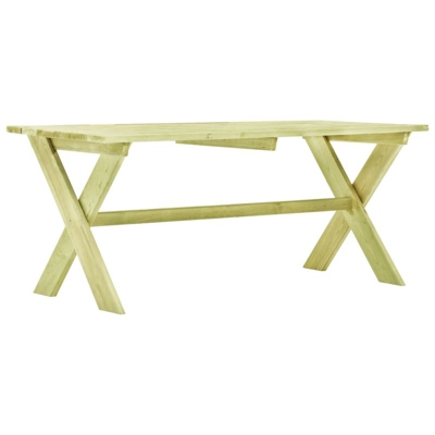 Panchina da Giardino 170 cm in Legno di Pino Impregnato