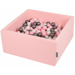 KiddyMoon 90X40cm/200 Palline ∅ 7CM Quadrato Piscina Di Palline Colorate Per Bambini Fabbricato In EU, Rosa: Perla/Rosa Chiaro/Argento - rosa: en oferta