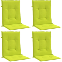 vidaXL Cuscini per Sedie da Giardino 4 pz Verde Brillante 100x50x4 cm - Verde precio