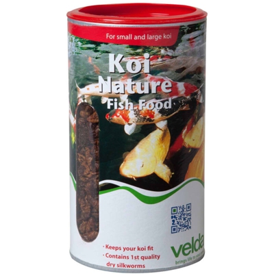 Koi Nature Fish Food 2500ml/750gr - bachi da seta 100% naturali per tutte le carpe Koi - Velda