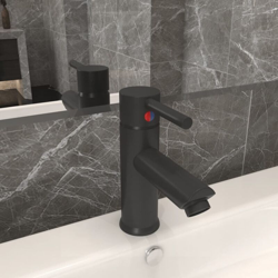 vidaXL Rubinetto per Lavabo del Bagno Grigio 130x176 mm - Grigio en oferta