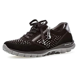 Gabor Donna Basso 36968, La Signora Scarpe Da Ginnastica Scarpa Professionale, Scarpe Basse, Scarpa Stringata, Sportiva, Casual, Nero (strass), 40 Eu / 6.5 Uk características
