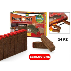 24 Pastiglie Ecologiche A Fiammifero X Accensione Fuoco E Carbonella No Chimici en oferta