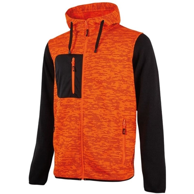 Felpa Rainbow in pile Taglia M Colore Arancio Fluo - U-power