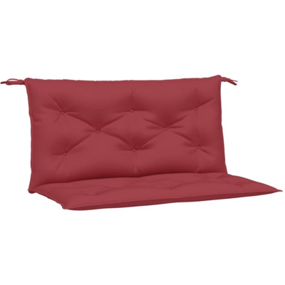 vidaXL Cuscino per Dondolo Rosso Vino 100 cm in Tessuto - Rosso