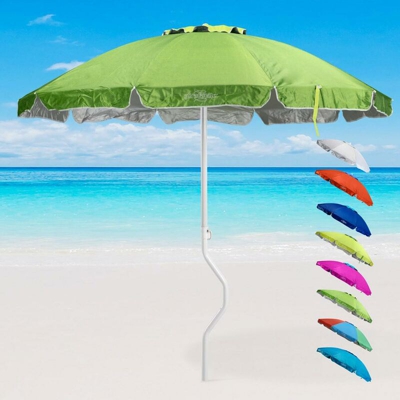 Ombrellone mare 200 Cm Protezione uv spiaggia pesca Ermes | Verde - Girafacile