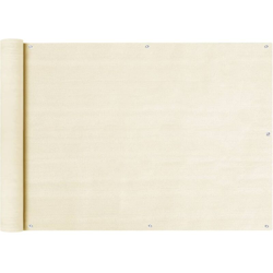 Schermo Frangivista per Balcone Crema 75x600 cm in HDPE - crema - Vidaxl en oferta