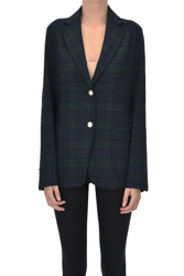 Checked print blazer en oferta