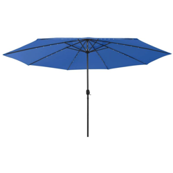 Ombrellone da Esterni con LED e Palo in Metallo 400 cm Azzurro - Blu - Vidaxl características