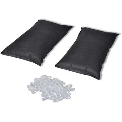 Sacchetti Gel di Silice Essicante 2 pz 2 kg - Trasparente - Vidaxl