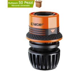 Multipack 50 pezzi claber 8543 raccordo da 1/2” - 5/8” per collegare il tubo in giardino precio