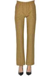 Checked print trousers precio