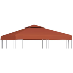 Copertura Superiore per Gazebo a 2 Strati 310g/m² 3x3m Terracotta - Rosso - Vidaxl precio