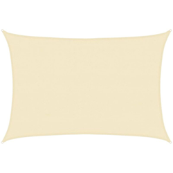 vidaXL Vela Parasole 160 g/m² Crema 4x5 m in HDPE - crema precio