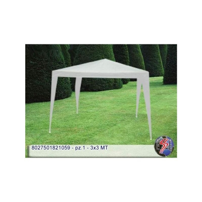 Gazebo 3x3 mt bianco