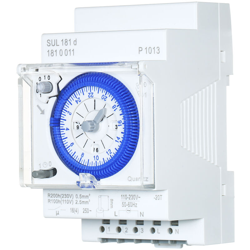 SUL181d Timer meccanico 24 ore Intervalli di 30 minuti Rele interruttore orario Timer programmabile elettrico Interruttore timer 24 ore su guida DIN precio