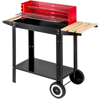 Tectake - Grill BBQ - barbecue, outdoor barbecue, bbq & grill - nero/rosso