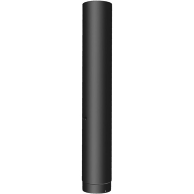 Tubo in acciaio nero da interno per stufa a legna con spessore 2 mm -Ø 120 mm / 100 cm