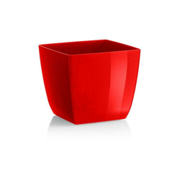 Vaso quadrato 'Colour Santiago' da esterno e giardino per piante e fiori. -15 x 15 x H 14.3 cm / Rosso precio