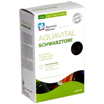 Aquavital Torba Nera 1200ml - Torba Granulare Scura - Aquarium Munster