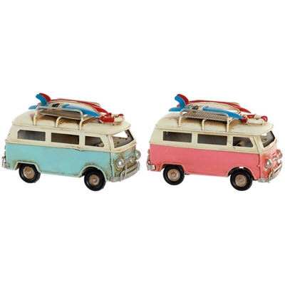 Veicolo Decorativo Metallo Furgonet? (2 pcs) (11 x 5 x 7.3 cm) - Dkd Home Decor
