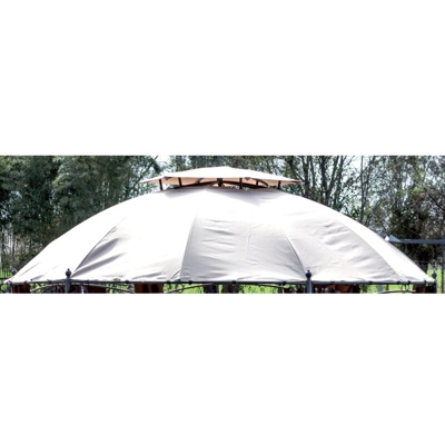 Ricambio telo top di copertura per gazebo Gotic esagonale 350 cm ecru' in poliestere