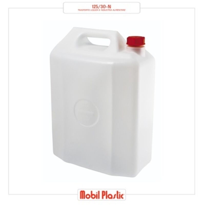 Tanica in PEHD per trasporto liquidi 30 litri - Bianco Neutro - Mobil Plastic