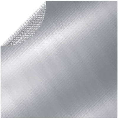 vidaXL Copertura per Piscina Argento 381 cm PE - Argento