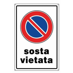Oreca - Cartello Segnaletico 'Sosta Vietata' In Pvc en oferta