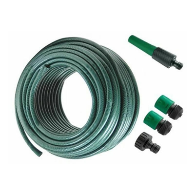 Tubo Giardino Giardinaggio Acqua 10 Mt Metri Irrigazione + Raccordi 1/2" 071