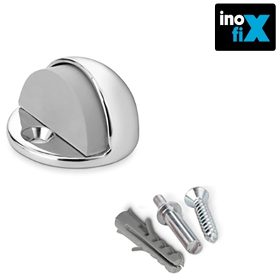 Fermaporta metallico con vite cromata (blister) EDM 66645 - Inofix