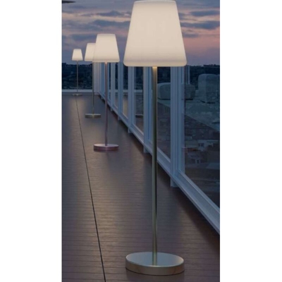 Piantana Solare Led Mod.Lola Slim 120 Grigio C/Telecomando
