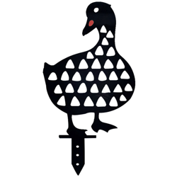 Acrilico Pastorale Duck Insert Card Chicken Yard Art Garden Imitation Animal Ornaments,Stile Black Duck-C en oferta