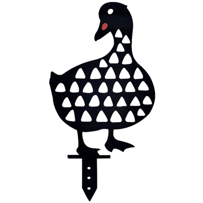 Acrilico Pastorale Duck Insert Card Chicken Yard Art Garden Imitation Animal Ornaments,Stile Black Duck-C